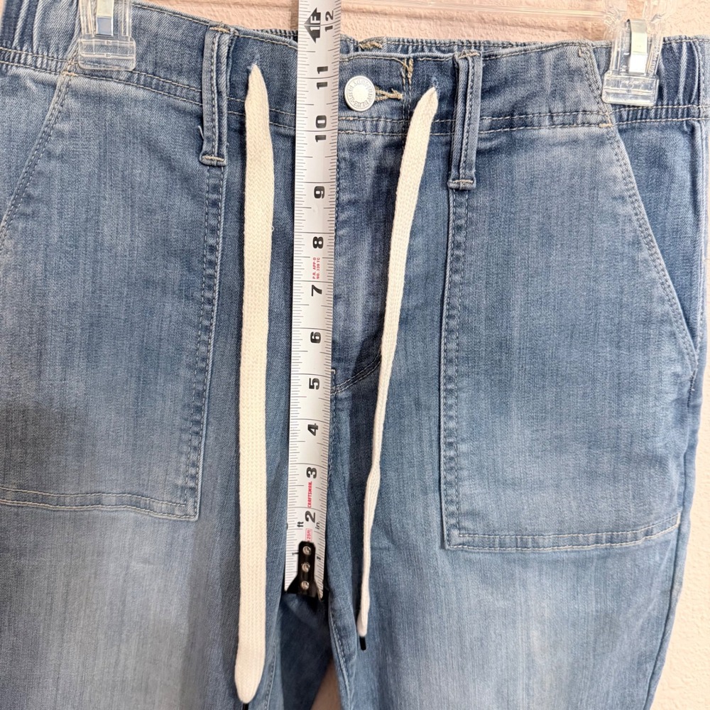 Judy Blue Light Wash Drawstring Jogger Jeans JB88496 Womens Size 3/26 High Rise - Picture 7 of 8